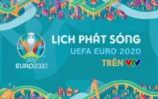 Lịch phát sóng chính thức UEFA EURO 2020 trên các kênh sóng của VTV