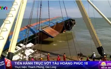 Bắt đầu tiến hành trục vớt tàu chìm tại TP.HCM