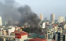 Hà Nội: Cháy lớn tại chợ Phùng Khoang, 4 người bị bỏng nặng