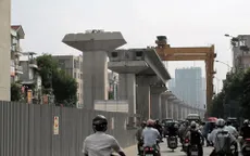 Thi công trở lại 5/12 nhà ga tuyến đường sắt trên cao