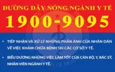 Thống nhất đường dây nóng ngành Y tế 1900-9095 trên toàn quốc