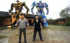 Chiêm ngưỡng các robot Transformers của hai cha con nông dân Trung Quốc