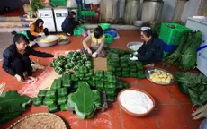 Hà Nội: Làng nghề bánh chưng Tranh Khúc hối hả vào dịp Tết