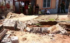 Sập taluy, 2 công nhân tử vong