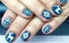 Làm đỏm với móng tay phong cách Giáng sinh