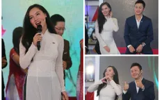 MC Minh Hà tự tin khoe giọng hát trên sóng trực tiếp