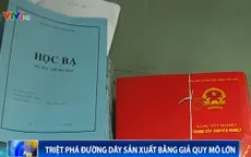 Triệt phá đường dây làm bằng giả quy mô lớn ở Bình Dương