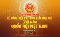 34 tác phẩm được trao giải báo chí 70 năm Quốc hội Việt Nam
