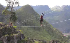 Cuộc đua kỳ thú 2015 - Tập 3: Tay đua bủn rủn chân tay khi leo dây qua vực