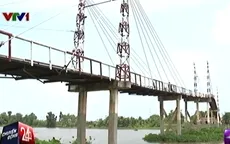 Cầu dây văng tại Long An xuống cấp nghiêm trọng