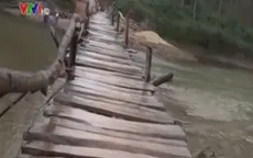 Hà Giang: Cầu tạm dân sinh và hiểm họa khôn lường