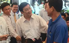 Chủ tịch nước chúc Tết tại Long An