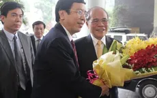 Chủ tịch Quốc hội Nguyễn Sinh Hùng thăm và chúc Tết Đài Tiếng nói Việt Nam
