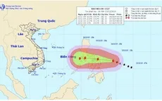 Xuất hiện siêu bão Melor hoạt động gần Biển Đông