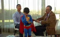 Con trai Ronaldo làm gián đoạn cuộc phỏng vấn của bố