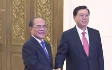 Chủ tịch Quốc hội Nguyễn Sinh Hùng hội đàm với Chủ tịch Nhân đại Trung Quốc