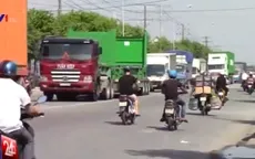 Xuất hiện xe dán logo để tránh bị kiểm tra tải trọng