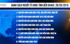 Danh sách nạn nhân tử vong vụ sập giàn giáo ở Forsoma, Hà Tĩnh