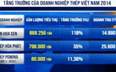 Doanh nghiệp thép quy mô lớn vẫn tăng trưởng