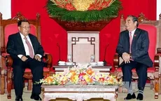 Đồng chí Lê Hồng Anh tiếp Phó Chủ tịch nước Lào