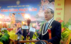 Đồng chí Nguyễn Thiện Nhân chúc mừng Đại lễ Phật đản 2015