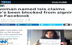 Bị khóa tài khoản Facebook vì trùng tên với ISIS