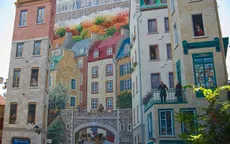 Những bức tranh tường đánh lừa thị giác ở thành phố Quebec