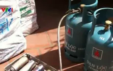 Thu giữ hơn 700 bình gas mini sang chiết trái phép