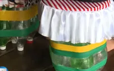 Chế tạo ghế ngồi từ chai nhựa bỏ đi