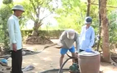 Bình Định: Người dân tích cực tìm nguồn nước chống hạn