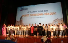 Hà Nội: 341 học sinh THPT nhận học bổng của Đại học Kyungdong, Hàn Quốc