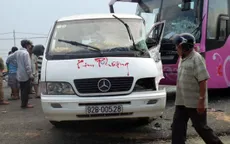 Quảng Ngãi: Hai xe khách đối đầu, 7 người phải cấp cứu