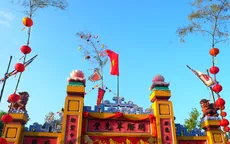 Thiêng liêng cây nêu ngày Tết giữa vùng biển Hoàng Sa