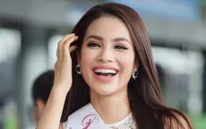 Phạm Hương đẹp rạng ngời trước giờ sang Mỹ