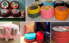 Tái chế lốp xe thành vật dụng độc đáo trong nhà