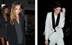 Kendall Jenner và Cara Delevingne diện street style thanh lịch ở London