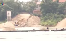 Sai phạm trong quản lý khai thác cát ở sông Lô