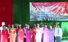 Người dân nông thôn hăng say tập văn nghệ mừng Quốc khánh