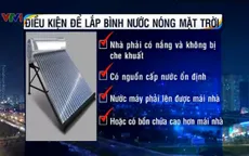 Điều kiện để lắp bình nước nóng năng lượng mặt trời