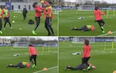 David Luiz hạ knock-out Ibra trong buổi tập của PSG