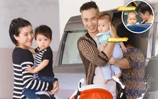 Vợ chồng Trần Hào rạng rỡ bên 2 quý tử đáng yêu