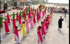 Giáo cờ giáo quạt - Điệu múa dân gian của tỉnh Thái Bình