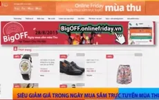 Siêu giảm giá trong Ngày mua sắm trực tuyến mùa thu