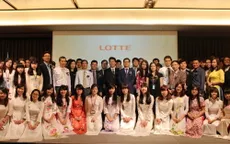 Tập đoàn Lotte trao học bổng cho 76 sinh viên Việt Nam
