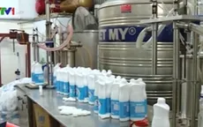 Thu giữ hàng chục nghìn chai nước giặt, nước rửa bát giả xuất xứ Thái Lan