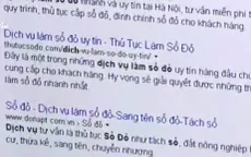 Nở rộ dịch vụ “cò” sổ đỏ