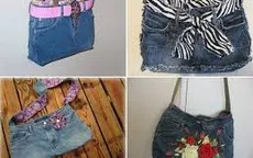Độc đáo với túi xách tái chế từ quần jean cũ