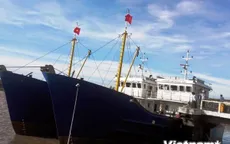 Khai thác tàu dịch vụ hậu cần nghề cá vỏ thép đầu tiên ở Quảng Ngãi