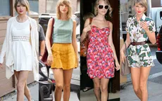 Ngắm váy dạo phố điệu đà của Taylor Swift