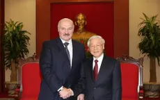 Tổng Bí thư tiếp Tổng thống Belarus